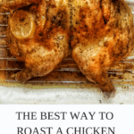 Spatchcock chicken. Here is the easiest way to roast chicken in the oven for crispy skin and juicy chicken