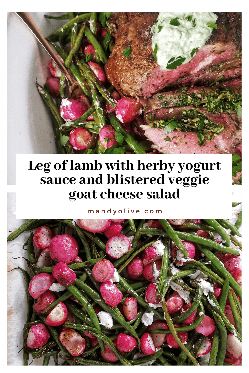 How to cook boneless leg of lamb recipe | with side dish | Mandy Olive