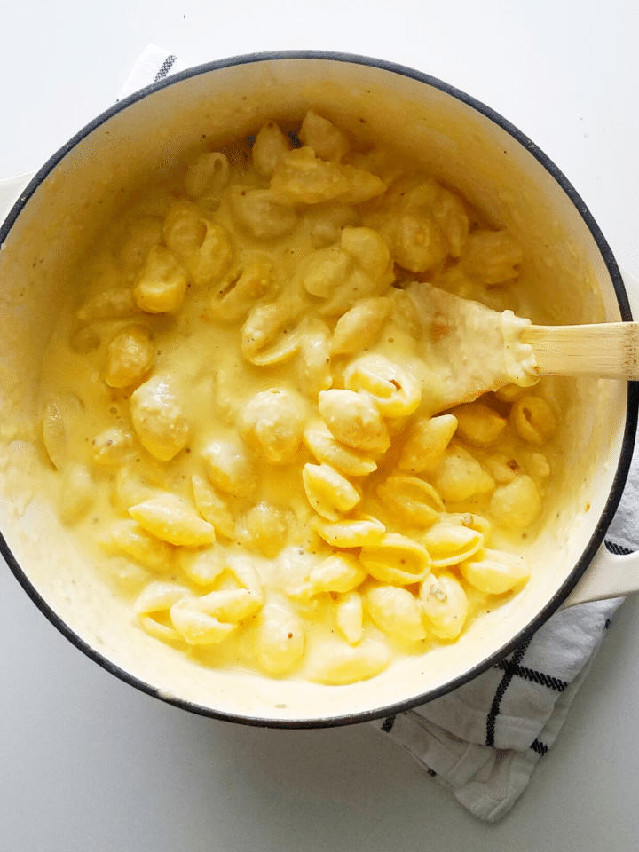 stovetop mac and cheese recipe found on mandyolive.com