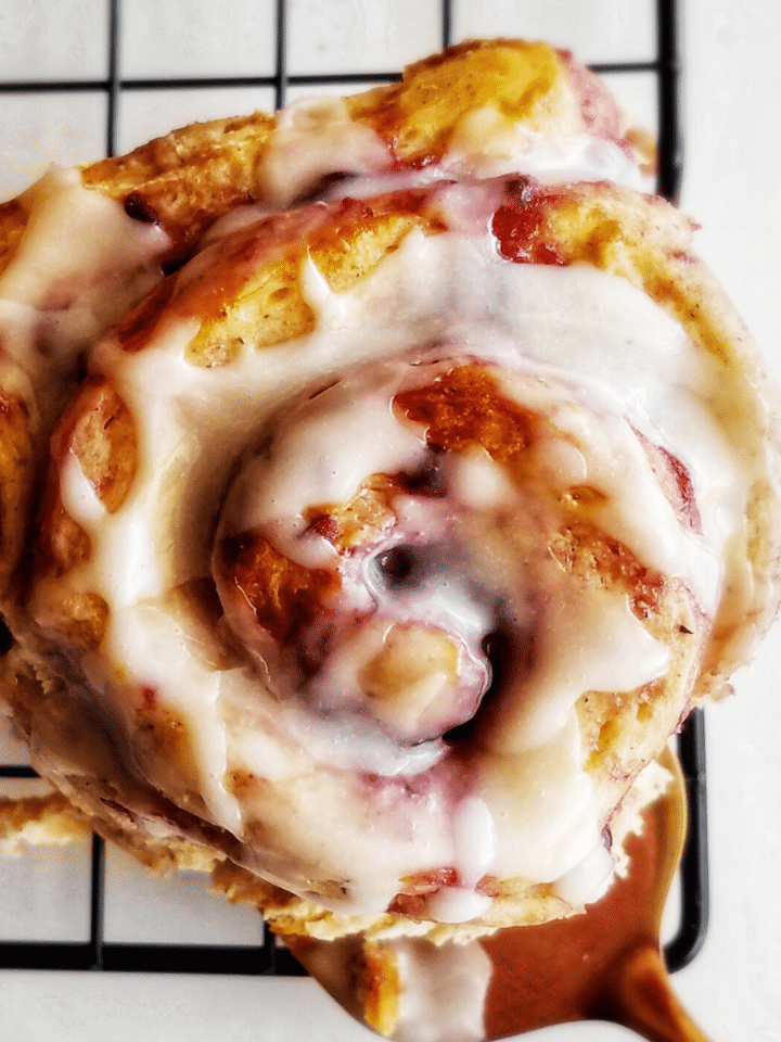 cardamom blackberry sweet rolls recipe on mandyolive.com