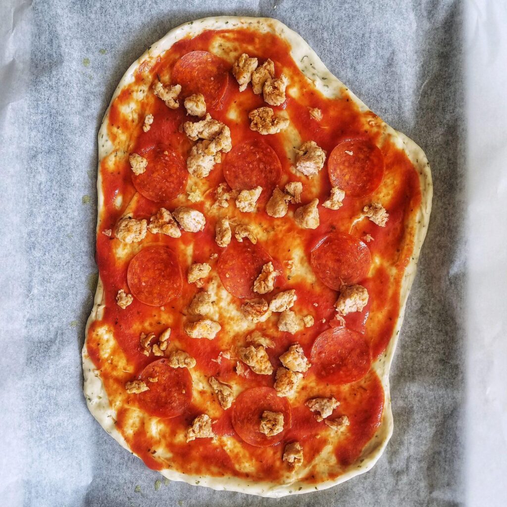 classic pizza recipe on mandyolive.com