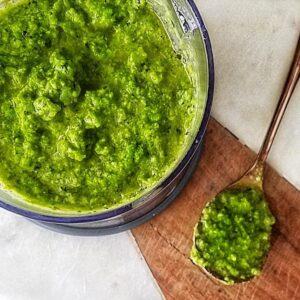 how to make weeknight cooking easier. Make pesto and use it all week long