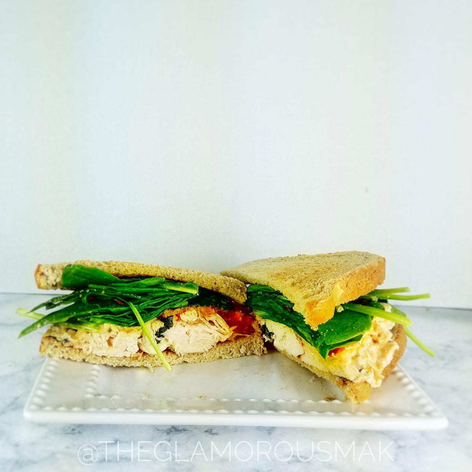 @theglamorousmak BLT Chicken Salad Sandwich