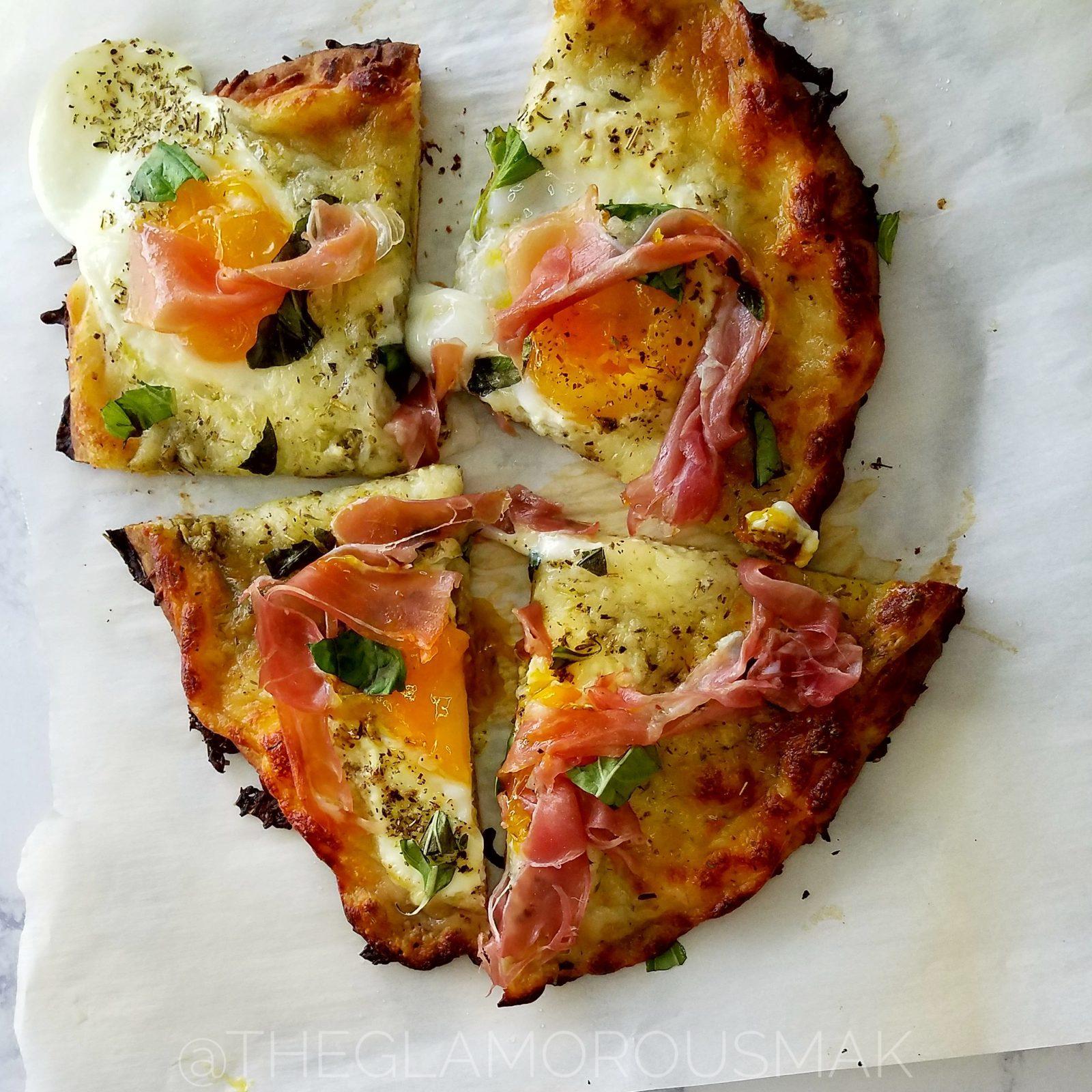 Pesto Breakfast Pizza