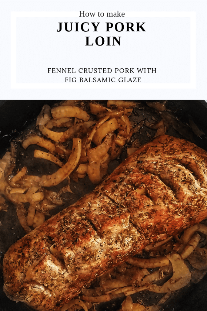 how to bake fennel crusted pork loin in the oven in 30 minutes. Perfect to weeknight dinners or dinner tonight