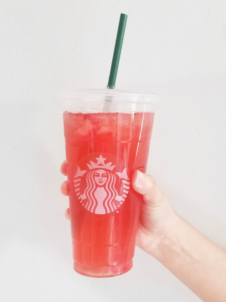 how to make starbucks strawberry acai refresher recipe on mandyolive.com