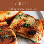 apple and brie grilled cheese sandwich recipe pin for pinterest