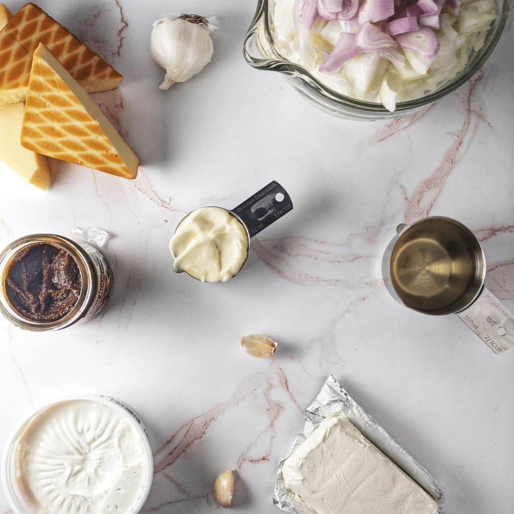 french onion soup dip ingredients photo