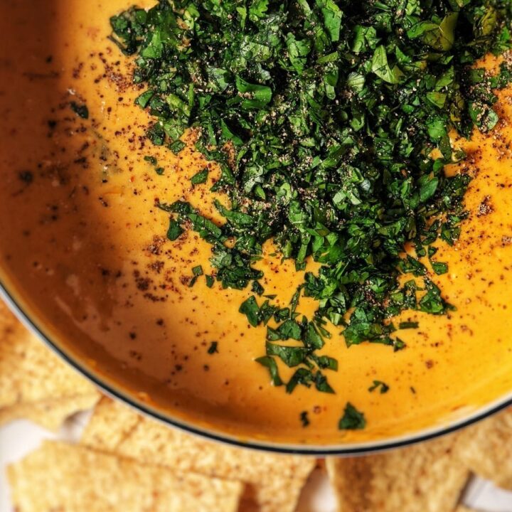 kimchi queso cheese dip